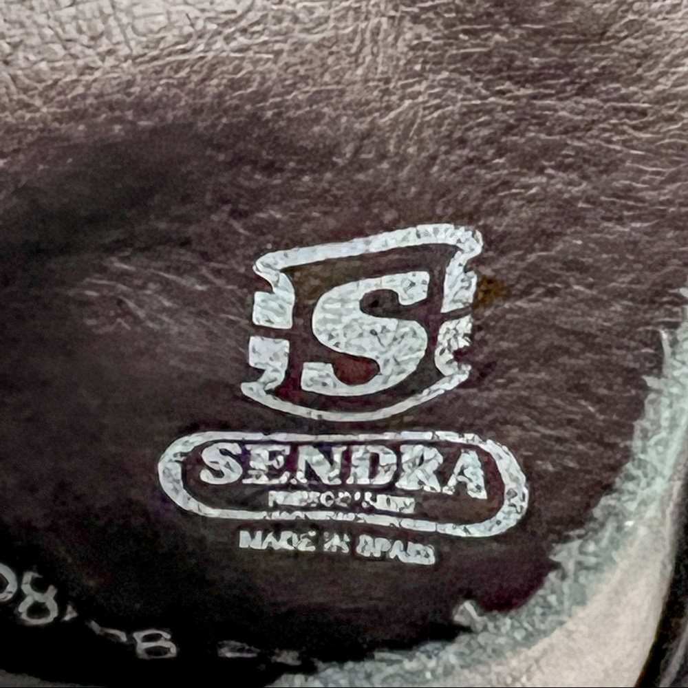 Rare style - Sendra leather boots with straps with buckle & rivets, size 7.5 - Picture 12 of 13